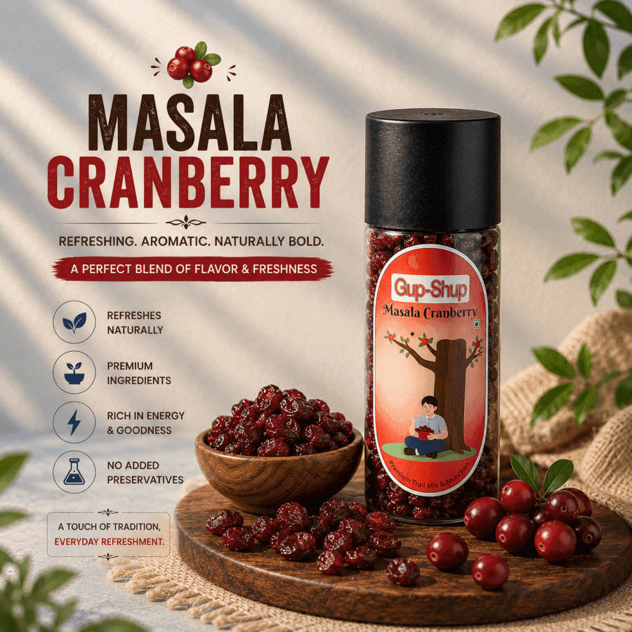 Masala Cranberry Mouth Freshener | Sweet & Spicy Cranberry Flavored Digestive Refreshing Seeds