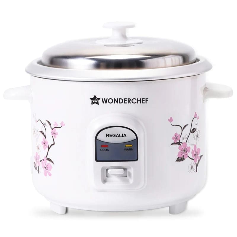 Wonderchef Regalia Electric Rice Cooker – 1.8L, 700W, Non-Stick Bowl, Keep Warm Function & 2-Year Warranty