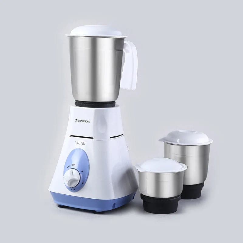 Wonderchef Vietri Mixer Grinder 500W – 3 Stainless Steel Jars