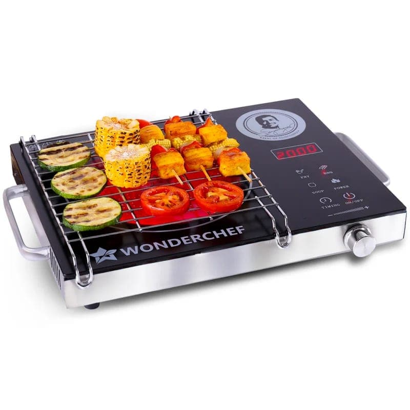 Wonderchef Easy Cook 2200W Infrared Cooktop | LED Digital Panel | Smart Touch Buttons | 2 Year Warranty