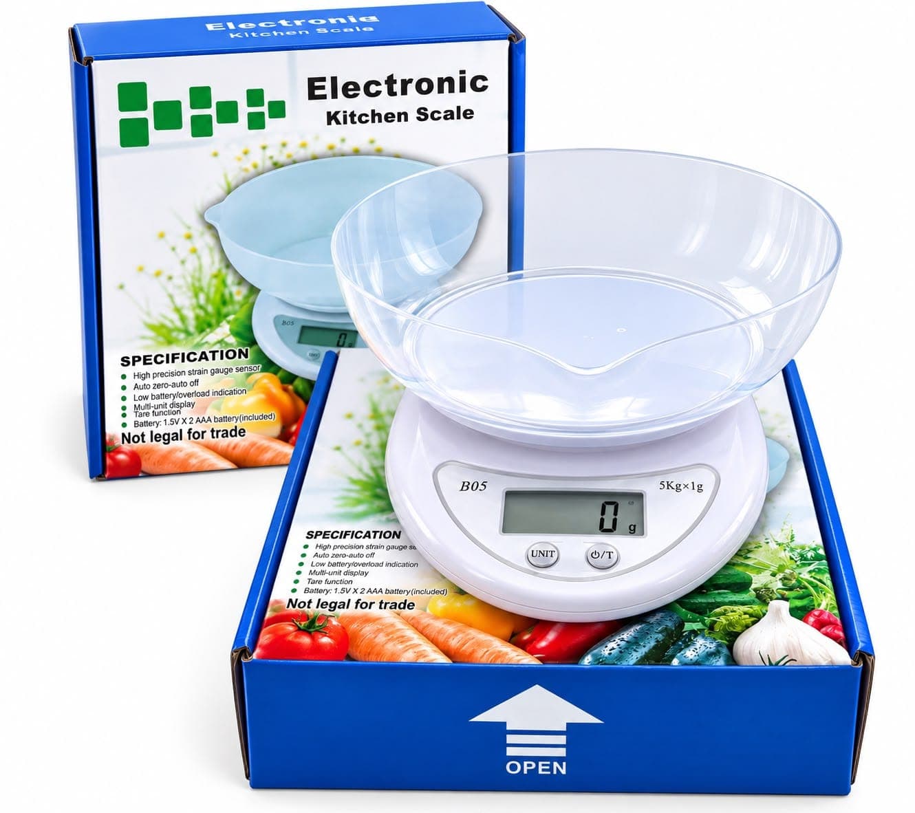 Digital Kitchen Scale – High Precision Electronic Weighing Scale with Tare Function
