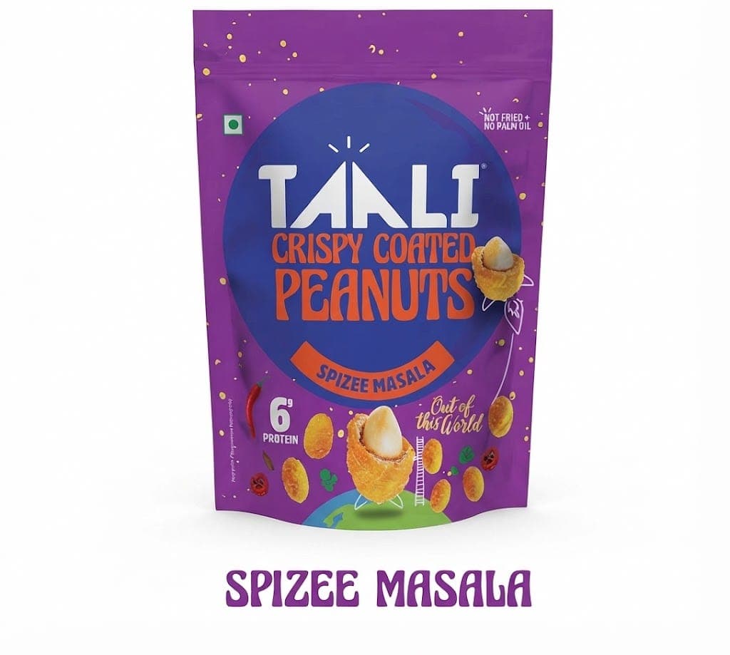 Spice Masala Tali Crispy Coated Peanuts – 6g Protein, Non-Fried & Palm Oil Free