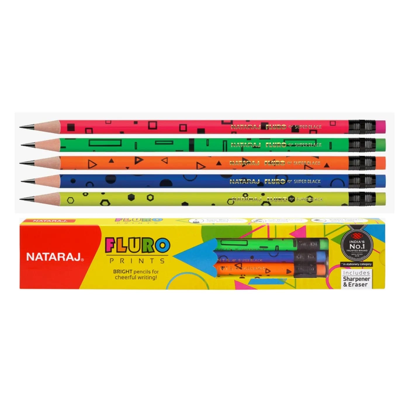 Nataraj Fluro Pencil RT – Box