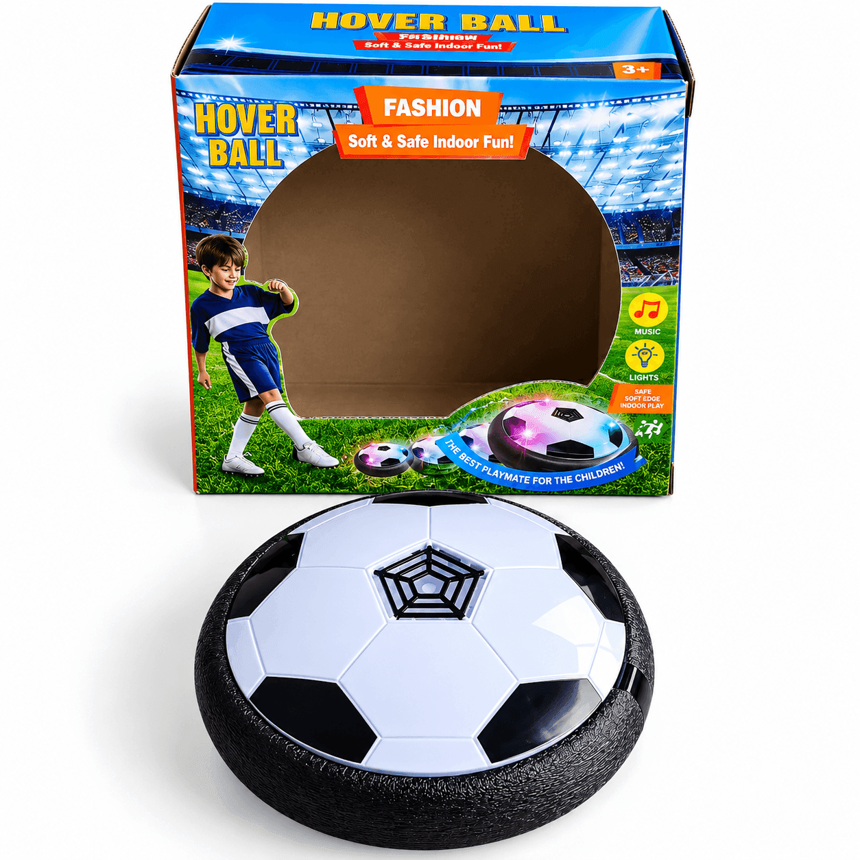Kids Indoor Hover Soccer Ball with Lights & Music