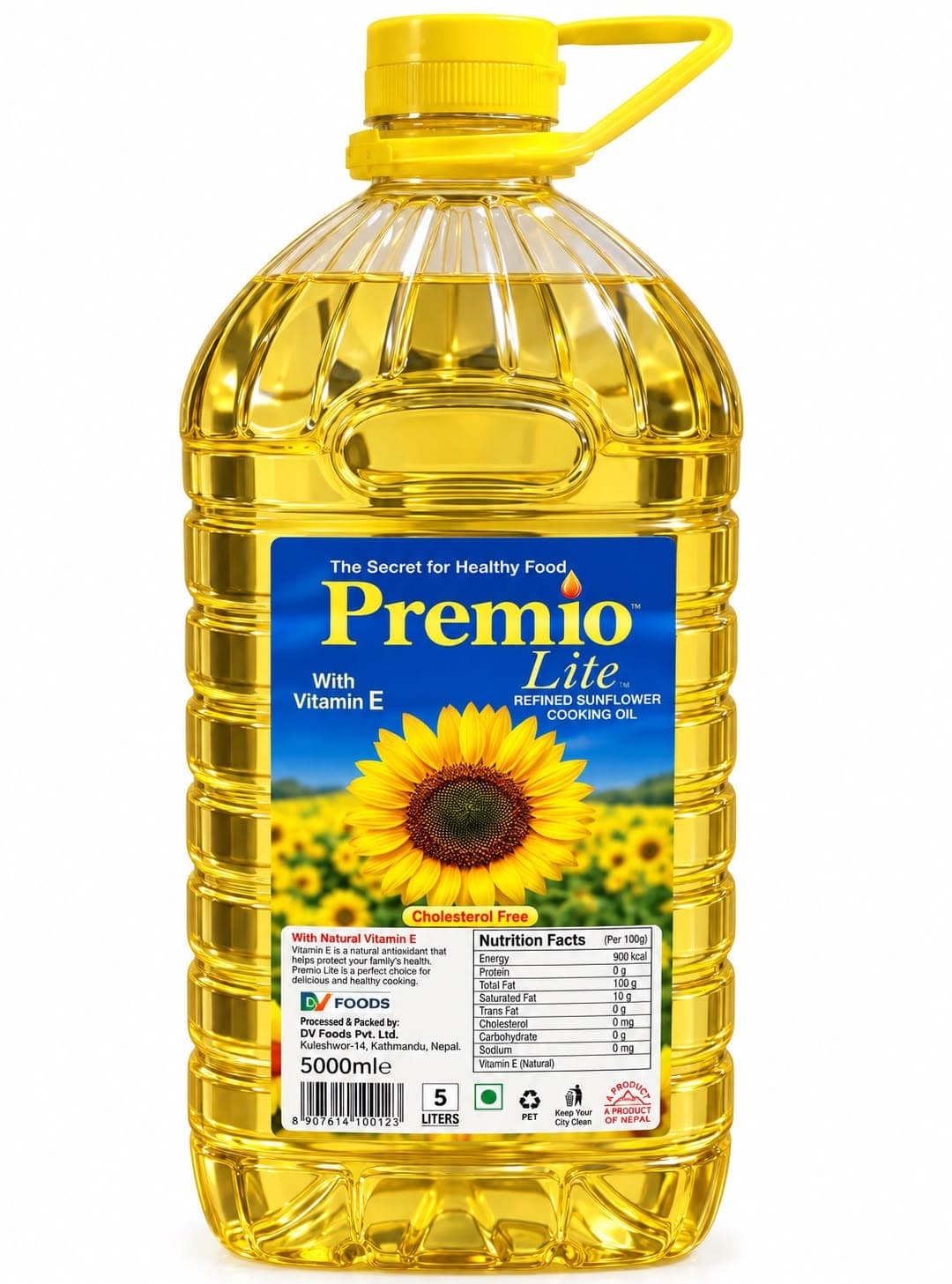 Premio Lite Sunflower Oil 5 Ltr