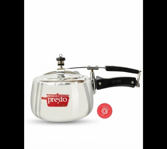 Presto Pressure Cooker Aluminium Contura Induction Inner Lid 5 Litre | Induction & Gas Compatible Pressure Cooker