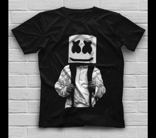 Marshmello T-Shirt for Men – Black, XL