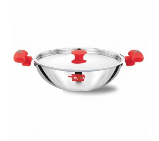 Presto Triply Stainless Steel Cookware Kadhai 26cm | Induction & Gas Compatible