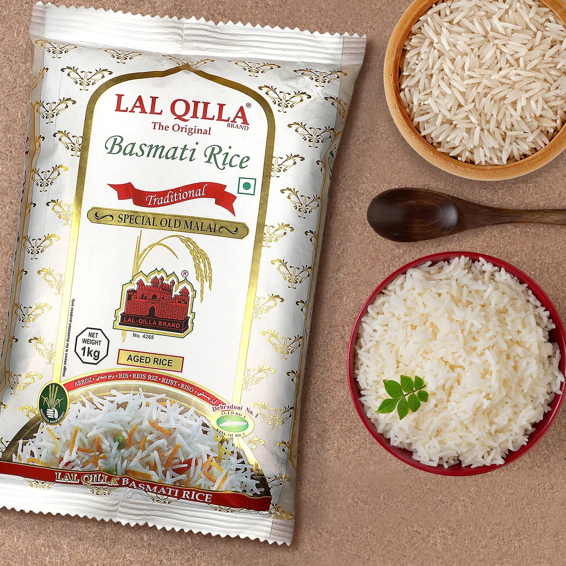 Lal Qilla Lal Qilla Traditional Basmati Rice 1KG | Premium Long Grain Aromatic Rice daily essentials & lifestyle — thumbnail 3 of 6