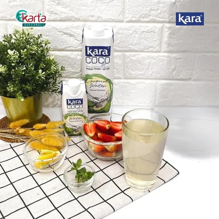 No Brand Kara Coco Coconut Water 1L | 100% Natural Coconut Water Drink daily essentials & lifestyle — thumbnail 4 of 5