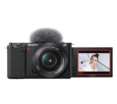Sony Alpha ZV-E10L 24.2MP Mirrorless Vlog Camera with 16-50mm Lens, Bag & 16GB Card