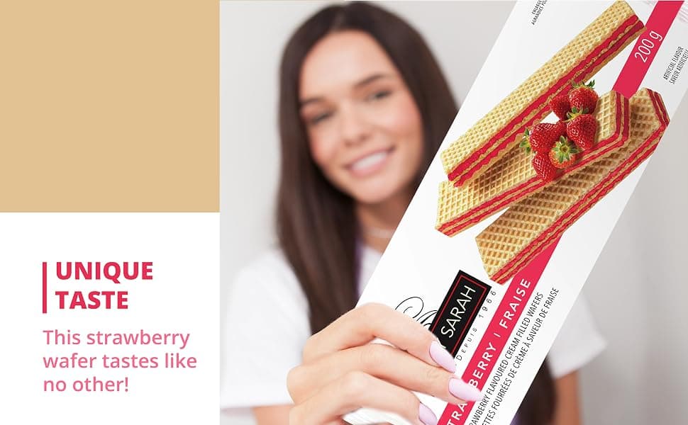 Lady Sarah Lady Sarah Cream Filled Strawberry Wafer 200g – Crispy Strawberry Wafer Biscuits daily essentials & lifestyle — thumbnail 5 of 7