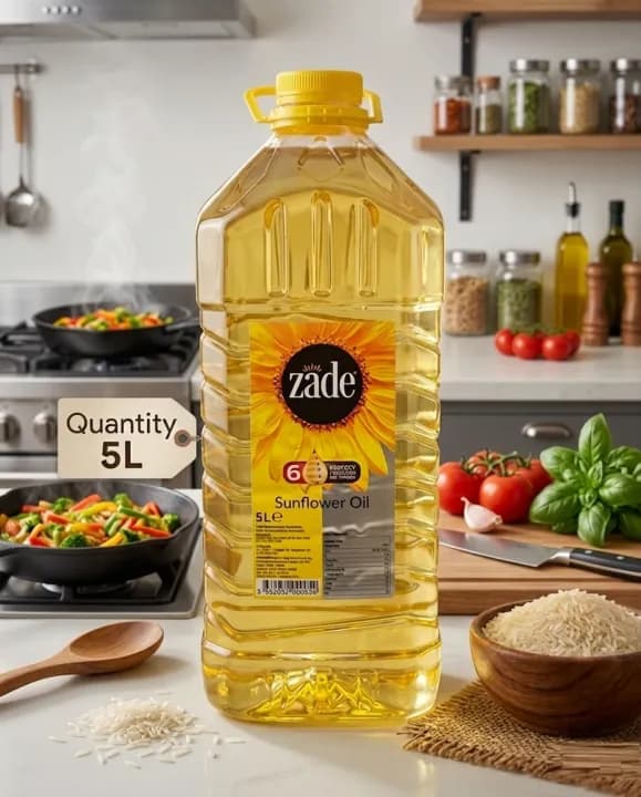 Zade Sunflower Oil – 5 Liters | Premium Pure Cooking Oil