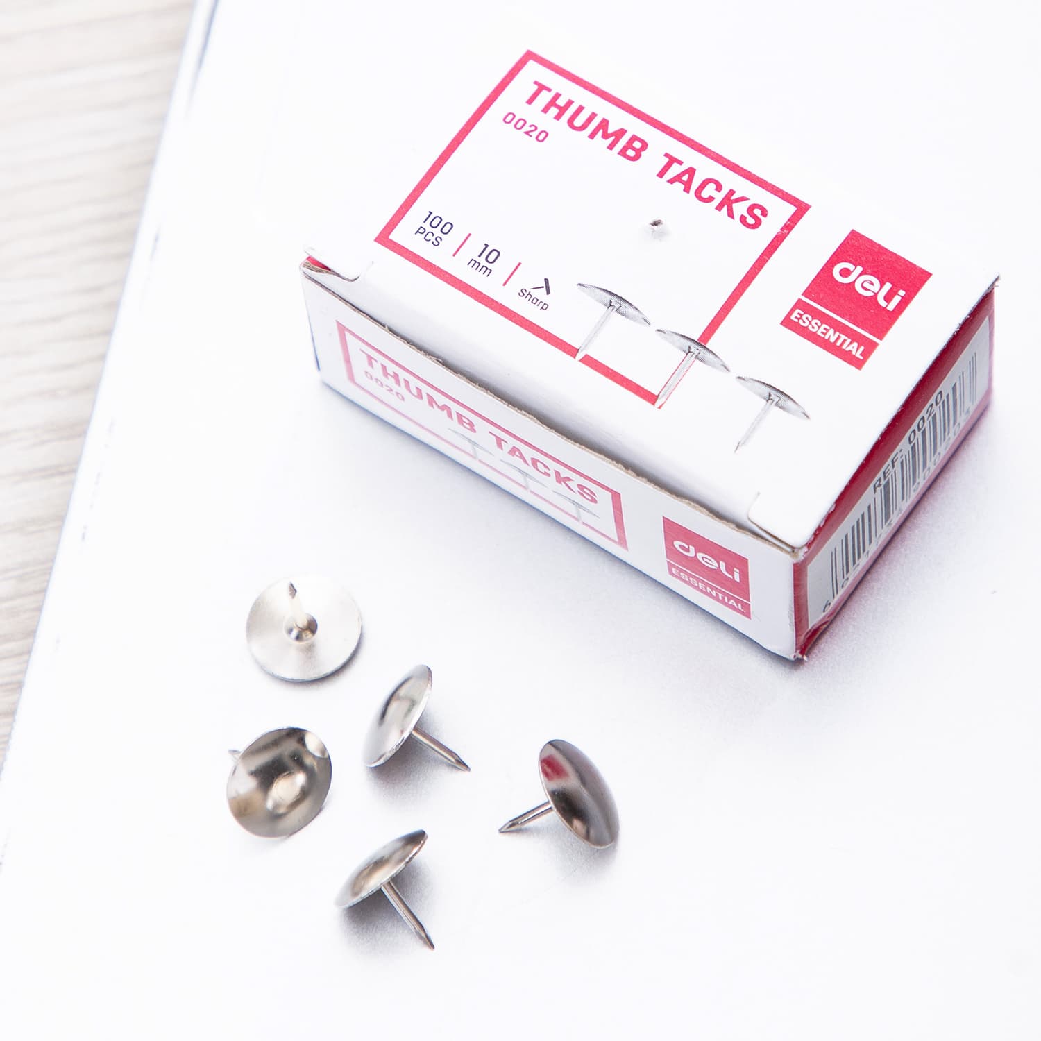Deli Deli E0020 Thumb Tack – Durable Push Pins for Notice Boards, Cork Boards & Office Use stationary, toys & sports — thumbnail 3 of 5