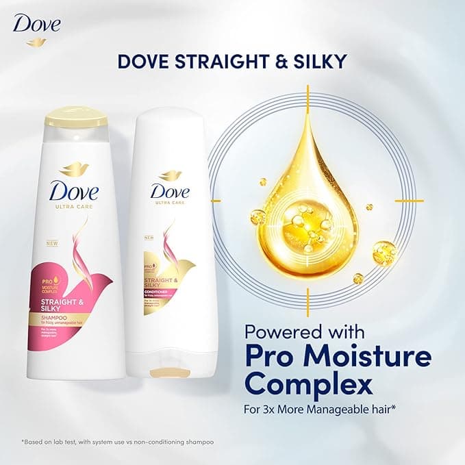 No Brand Dove Straight & Silky Shampoo 625 ml – Smooth & Frizz Control for Silky Soft Hair daily essentials & lifestyle — thumbnail 6 of 7
