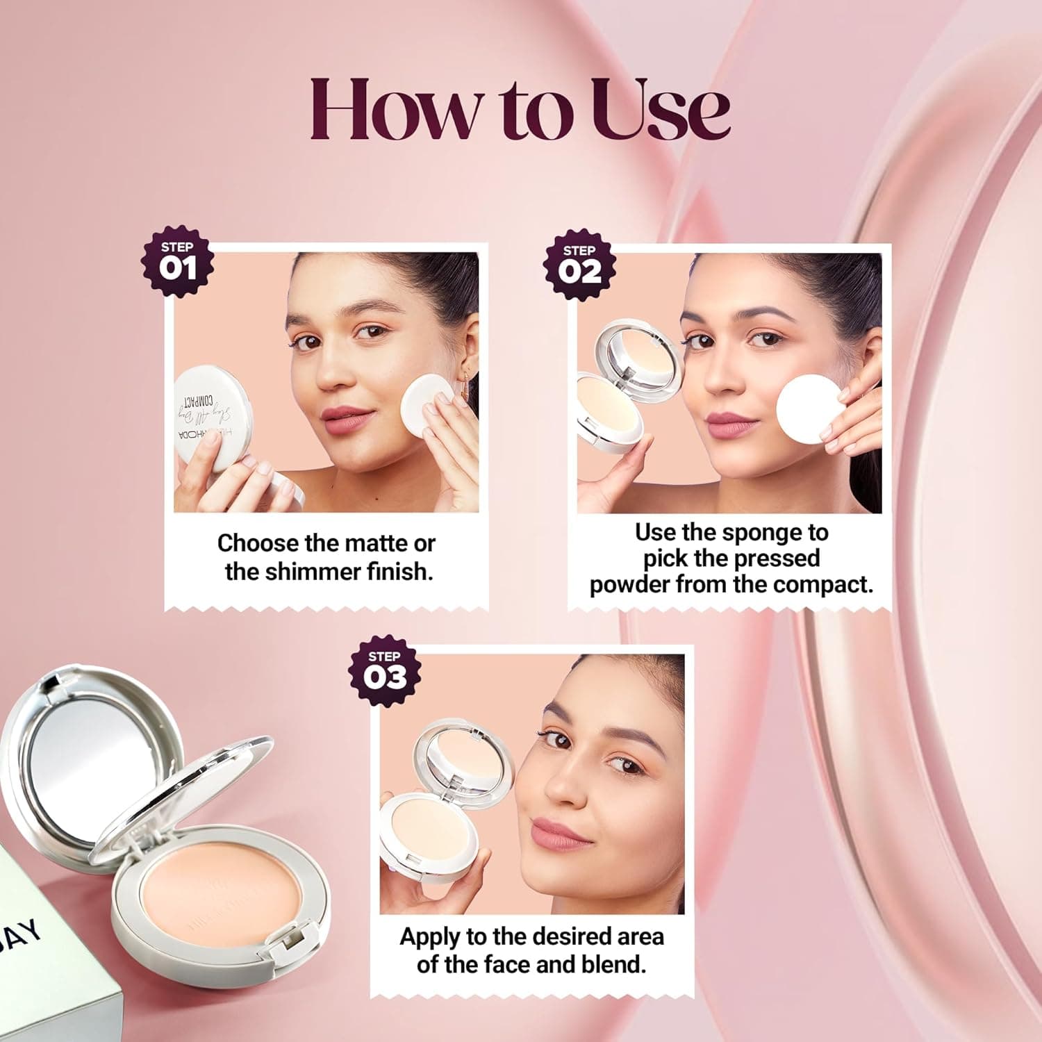 HILARY RHODA Hilary Rhoda Slay All Day Compact | Long-Lasting Matte Face Powder daily essentials & lifestyle — thumbnail 3 of 5