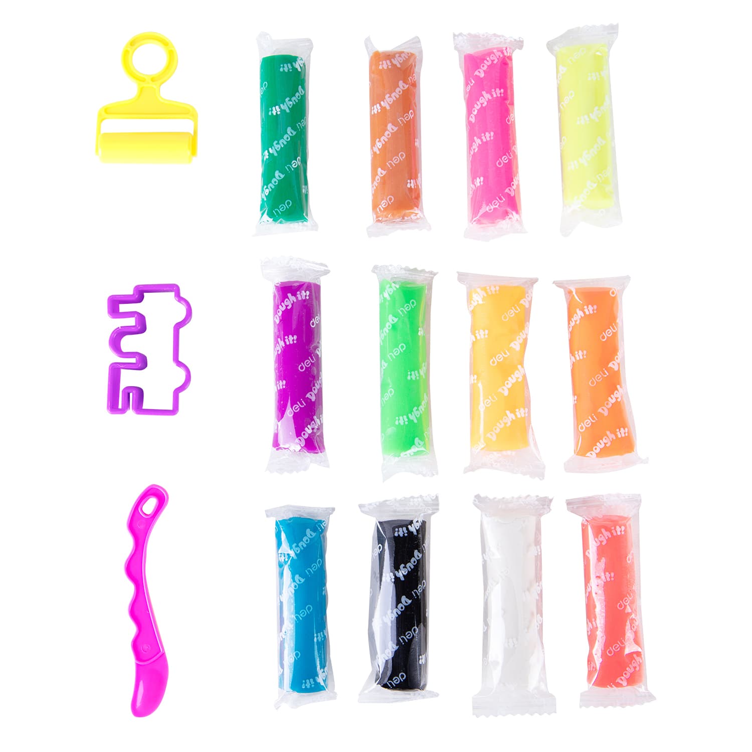 Deli Deli ED75246 12-Color Play Dough Set stationary, toys & sports — thumbnail 5 of 5