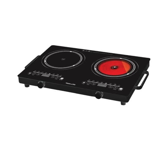 Yasuda - Yasuda 1 Burner Induction plus 1 Burner Infra Cooker, 4000W YS-IFICMD40 - Big Digital