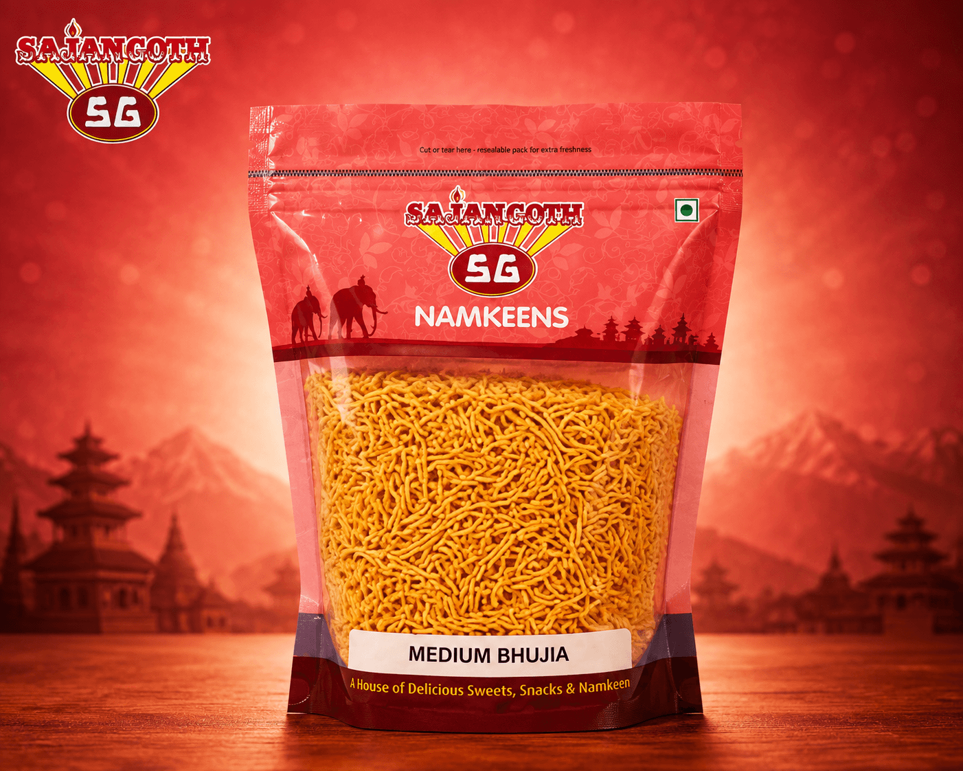 Sajan Goth Medium Bhuja Namkeen 300gm