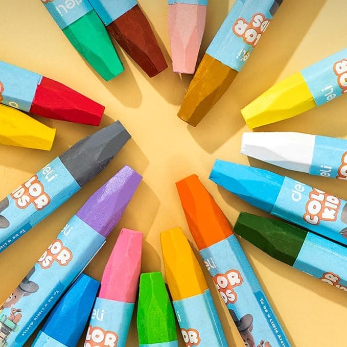 Deli Deli Oil Pastel 12 Colors PVC Box EC20104 – Smooth & Vibrant Coloring Set stationary, toys & sports — thumbnail 7 of 7