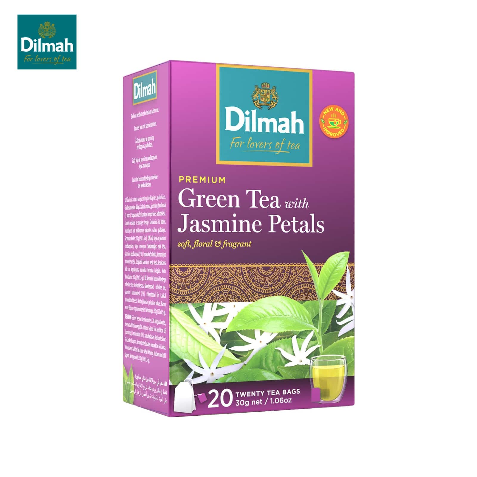 Dilmah Dilmah Green Tea Bags with Jasmine Petals | Premium Natural Green Tea daily essentials & lifestyle — thumbnail 11 of 11