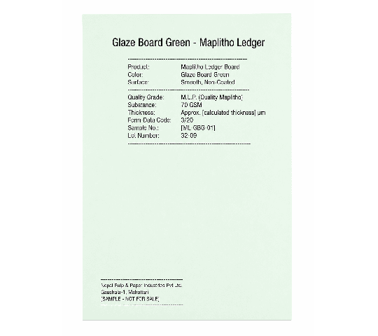 Maplitho Ledger Paper 20" × 30" 70 GSM – Premium Printing & Writing Paper per ream