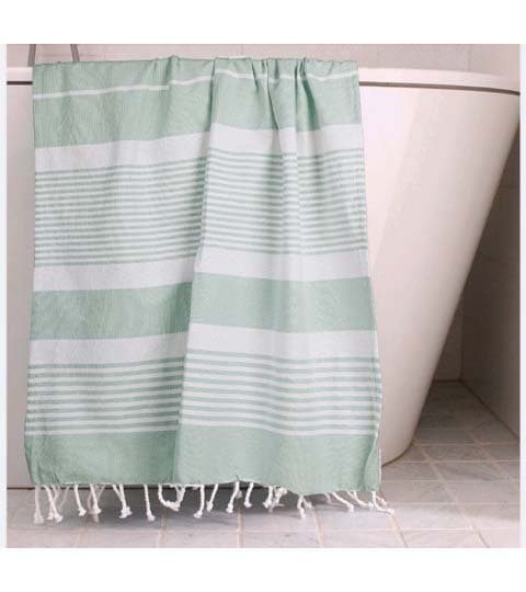 Pure Cotton Thin Towel with Tassels – Soft Lightweight Beach & Bath Towel
