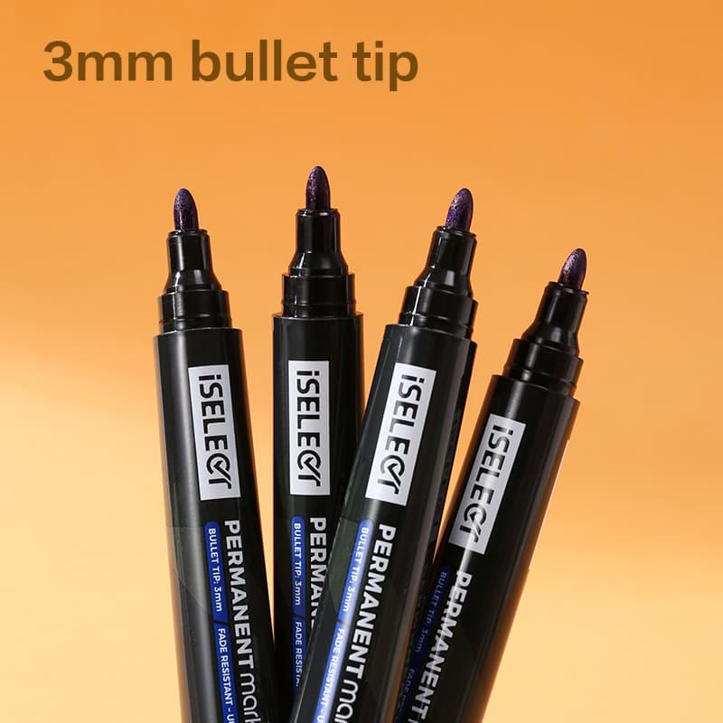 Deli DELI UU101-BL ISELECT Permanent Bullet Marker Blue per pcs | Waterproof Permanent Marker stationary, toys & sports — thumbnail 5 of 6