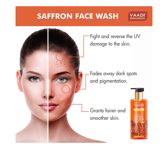 Vaadi Organics Vaadi Organics - Skin Whitening Saffron Face Wash With Sandal Extract (250 ml) - VH0620 daily essentials &… — thumbnail 2 of 2