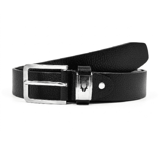 WildHorn WildHorn Men’s Genuine Leather Belt – Premium Black Formal & Casual Belt with Durable Metal Buckle | WHBLT 1010… — thumbnail 2 of 2