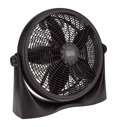 Black+Decker 16 Inch Box Fan – High Speed Portable Cooling Fan for Home, Office & Large Rooms