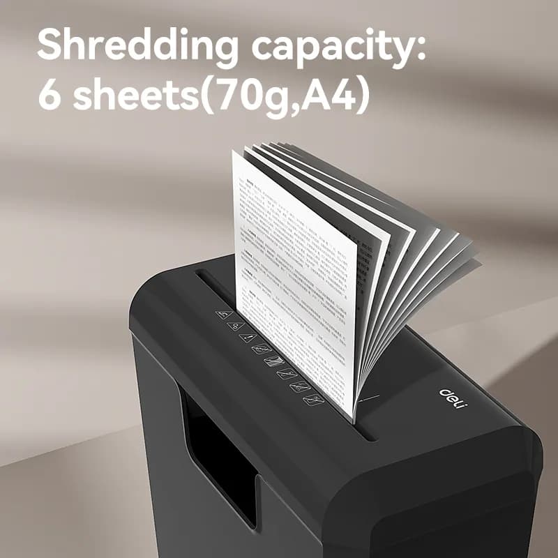 DELI Deli ET103SC P2 Small Paper Shredder Machine electronics — thumbnail 4 of 4
