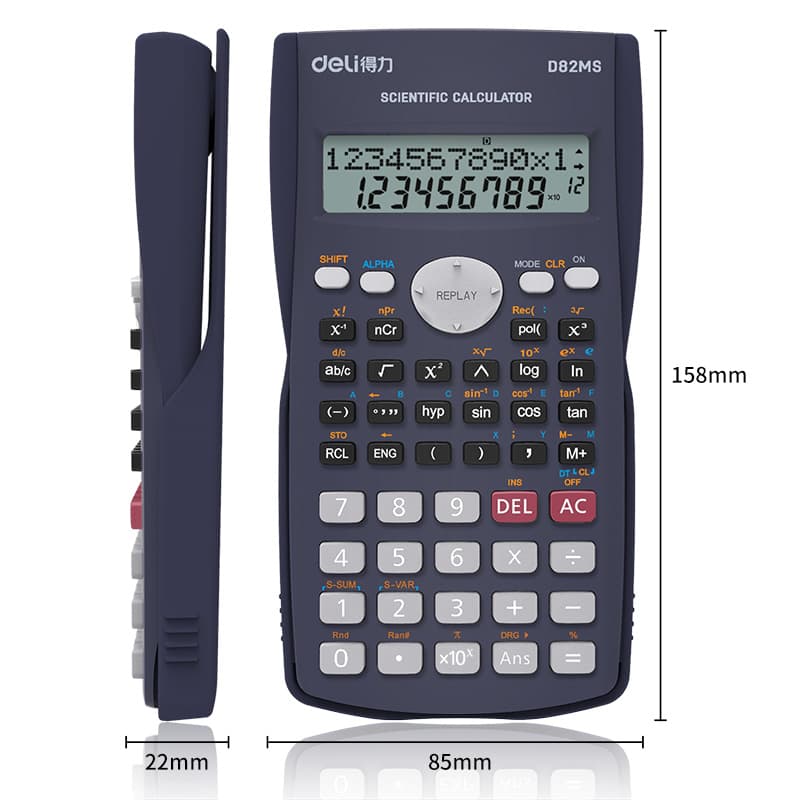 Deli Deli ED82MS Scientific Calculator | 240+ Functions | Student & Engineering Calculator stationary, toys & sports — thumbnail 4 of 7