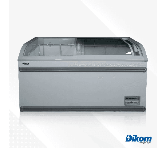 Dikom 800L Curved Glass Deep Freezer TBG-DKMSF-800 – Commercial Showcase Display Freezer