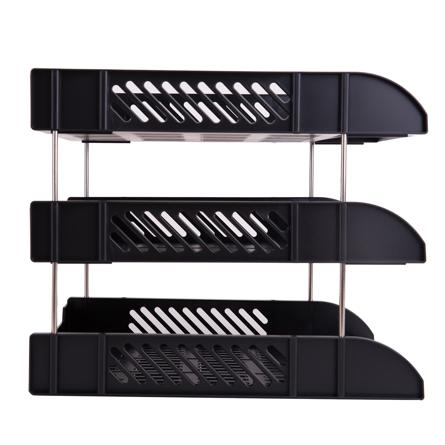 Deli Deli-E9217 File Tray – 3 Tier Plastic Document Organizer for Office & Home stationary, toys & sports — thumbnail 4 of 4