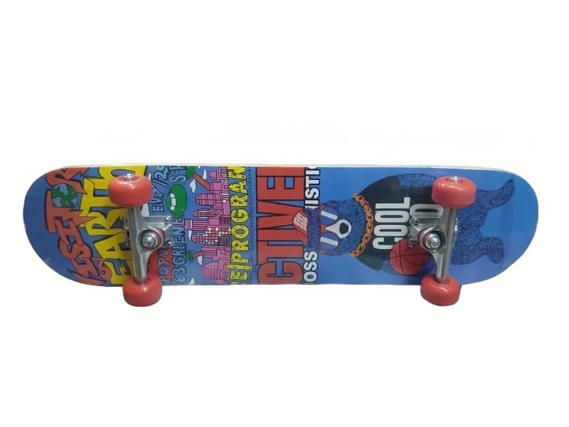 Small Skateboard for Kids – Cool Kid Print Mini Cruiser Skateboard with Durable Deck stationary, toys & sports — thumbnail 2 of 3