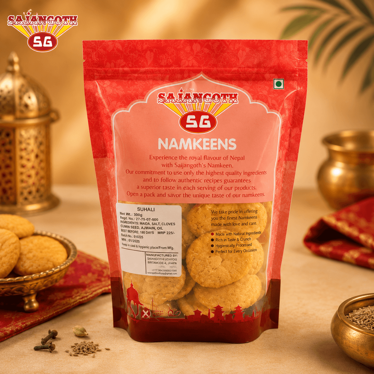 Sajan Goth Sajan Goth Suhali Namkeen 300g daily essentials & lifestyle — thumbnail 3 of 3