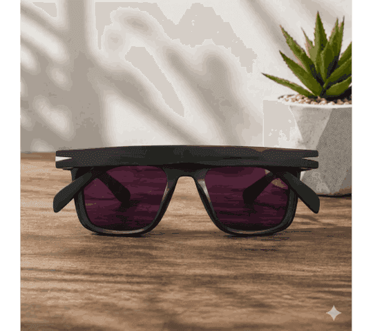 No Brand Best Vintage Model Branded Unbreakable Black Frame Polarized Sunglasses daily essentials & lifestyle — thumbnail 2 of 2