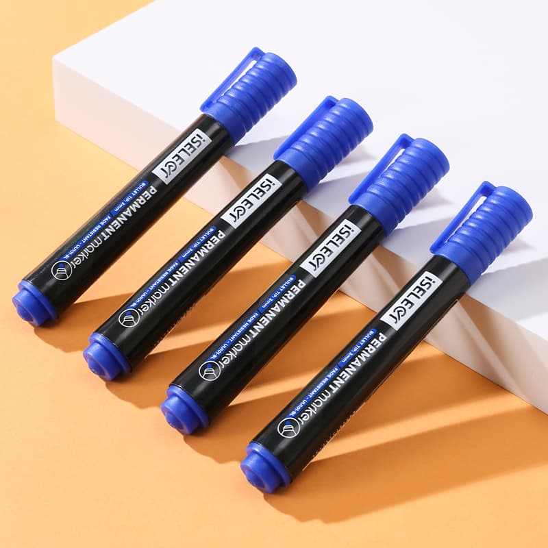 Deli DELI UU101-BL ISELECT Permanent Bullet Marker Blue per pcs | Waterproof Permanent Marker stationary, toys & sports — thumbnail 6 of 6