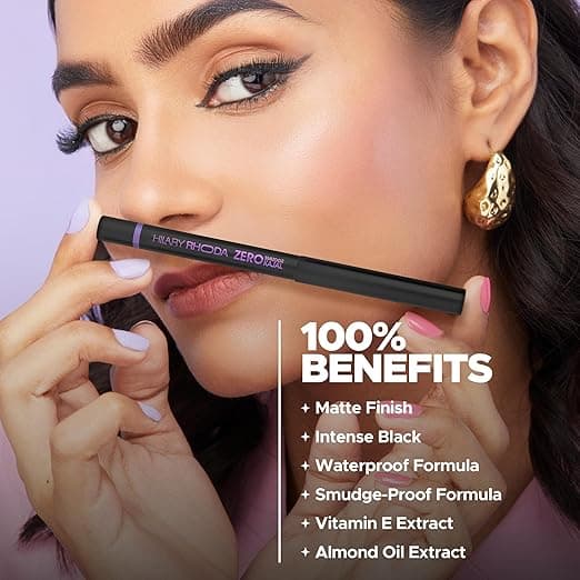 HILARY RHODA Hilary Rhoda Zero Smudge Kajal | Waterproof Long-Lasting Eye Kajal daily essentials & lifestyle — thumbnail 2 of 7