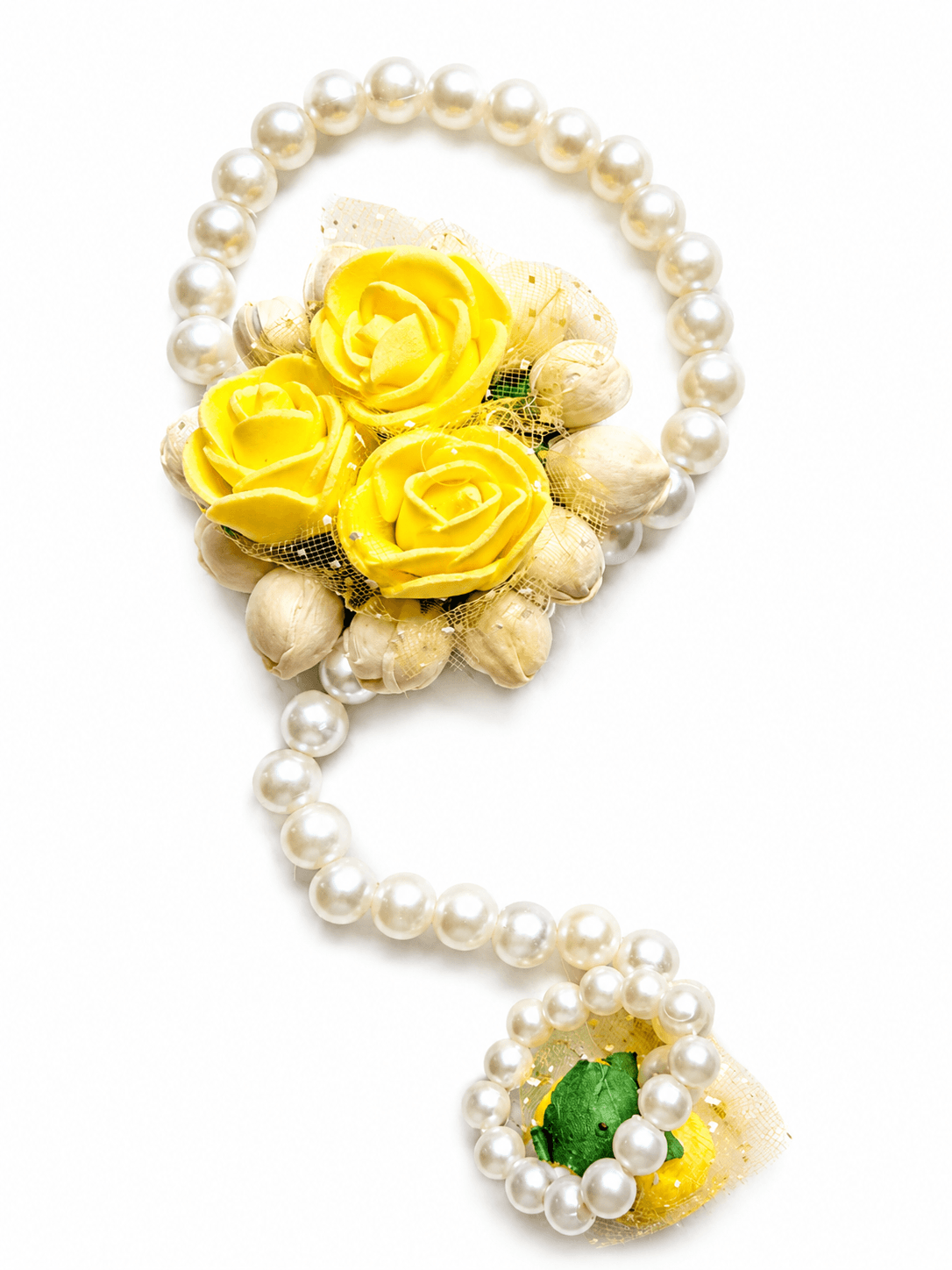 No Brand Red Pearl Floral Lumba with Pearl Beads daily essentials & lifestyle — thumbnail 2 of 2