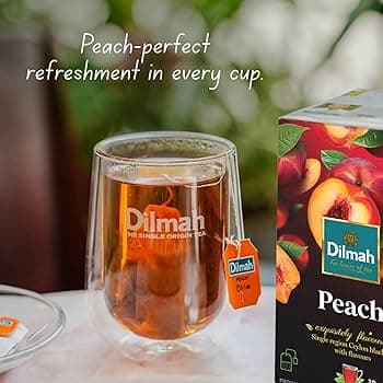 Dilmah Dilmah Premium Green Tea with Peach | 20 Tea Bags | Refreshing Flavored Green Tea daily essentials & lifestyle — thumbnail 6 of 6