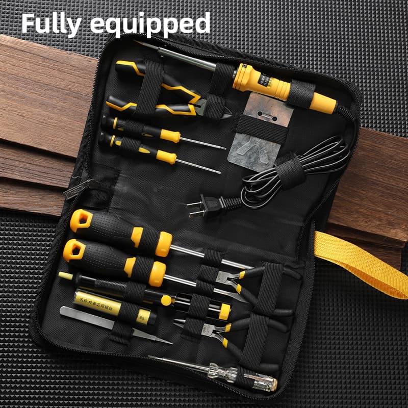 Deli Tools EDL-C1013E 13 Pcs Electrician Tool Set – Professional Electrical Hand Tool Kit hardware & machinery — thumbnail 2 of 5