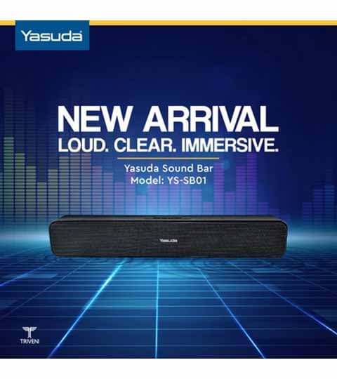 Yasuda Soundbar Speaker with Deep Bass & Bluetooth – Home Theater Audio System