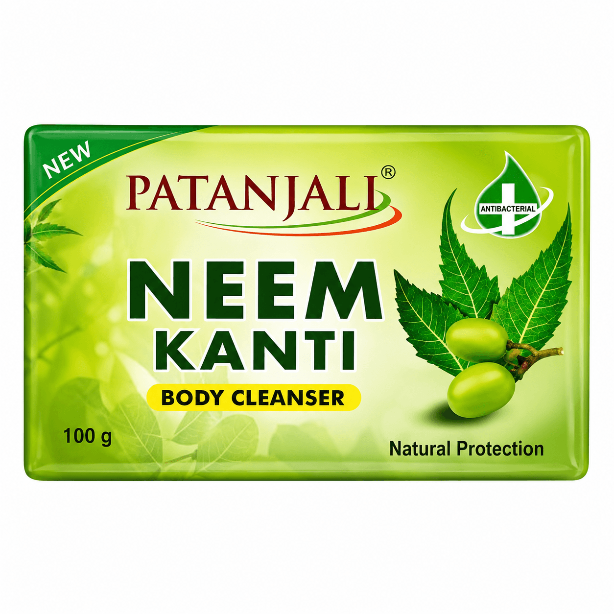 Patanjali Neem Kanti Body Cleanser Soap 100GM | Herbal Bath Soap with Neem & Ayurvedic Ingredients