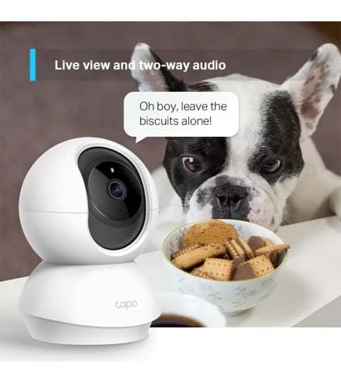 TIP-LINK TP-Link Tapo C210 Pan Tilt Home Security WiFi Camera 3MP 2K Indoor Surveillance Camera White electronics — thumbnail 3 of 3