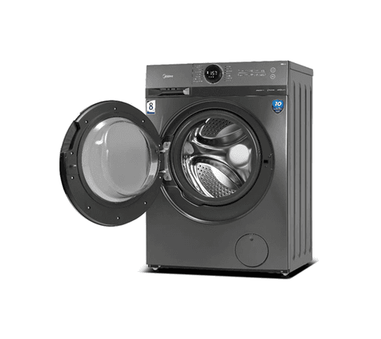 Midea - 8 Kg Front Load Washing Machine - MF100W80B/T-NP