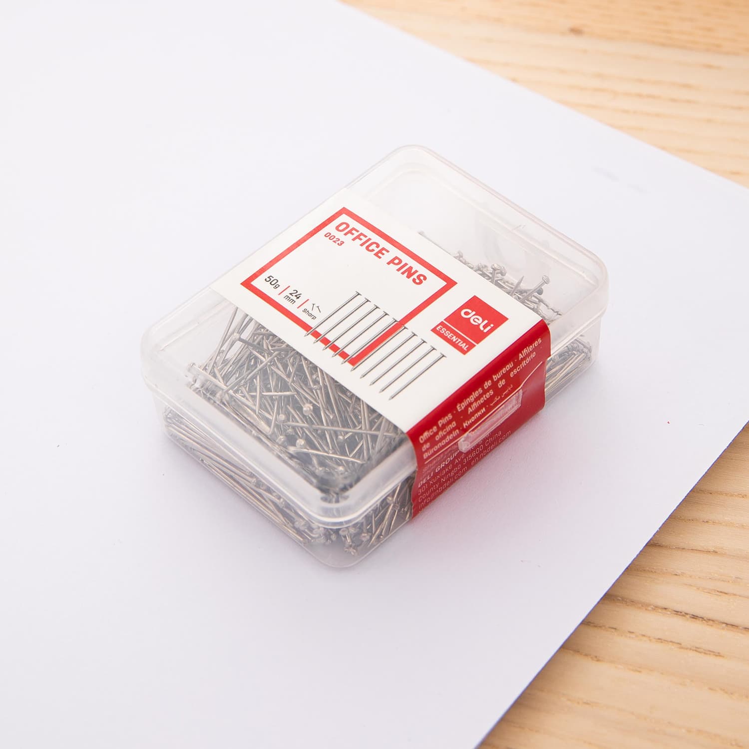 Deli Deli E0023 Office Pin – Premium Steel Push Pins for Office, Notice Boards & Documents stationary, toys & sports — thumbnail 4 of 5