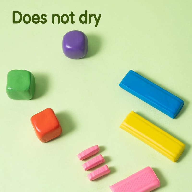 Deli Deli EH712-6 Plasticine Modeling Clay Set – 6 Bright Colors | 70g Soft Non-Drying Clay for Kids & Crafts stationary,… — thumbnail 2 of 5