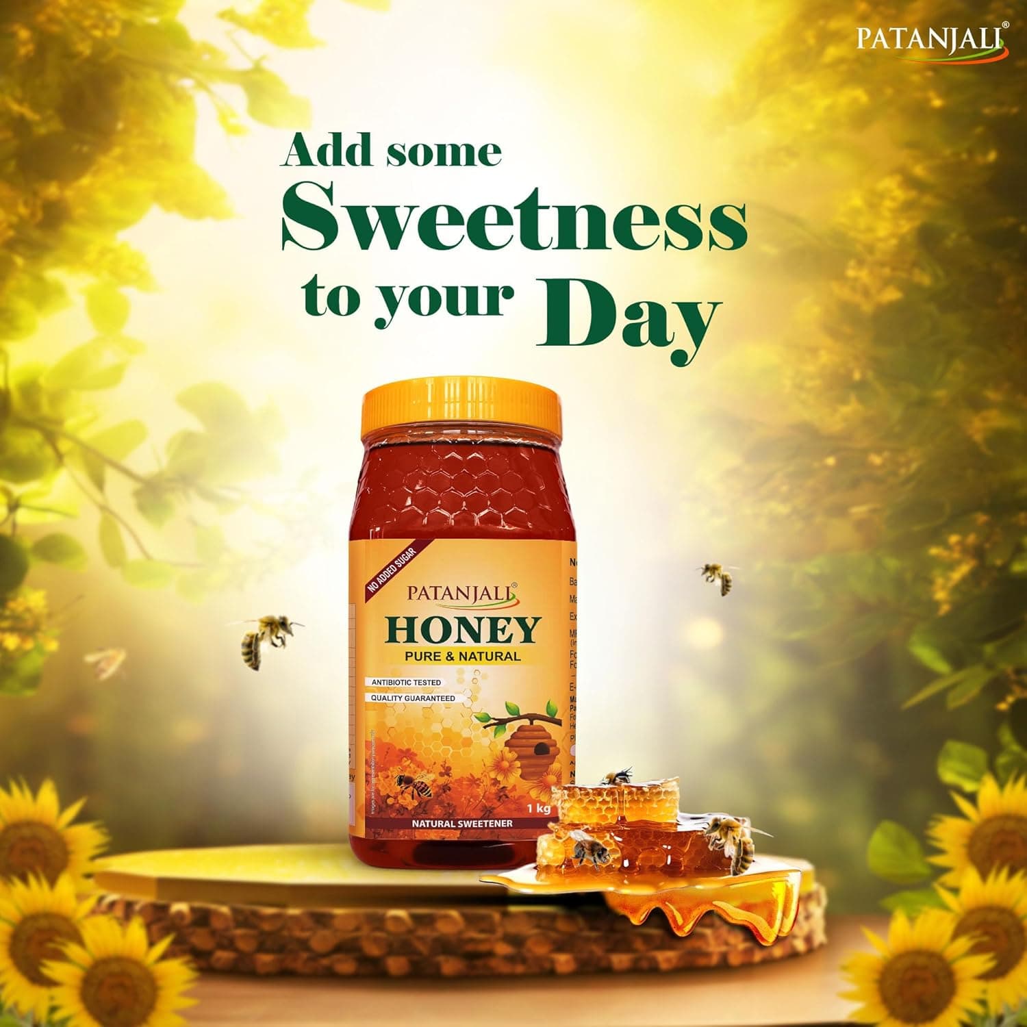 Patanjali Patanjali Honey 1kg Jar | Pure Natural Honey for Daily Health daily essentials & lifestyle — thumbnail 4 of 5